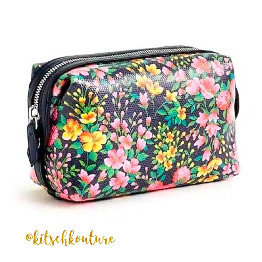 J. Crew Small Floral Cosmetic Bag
